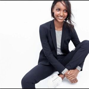 J. Crew Elegant Navy Blazer
